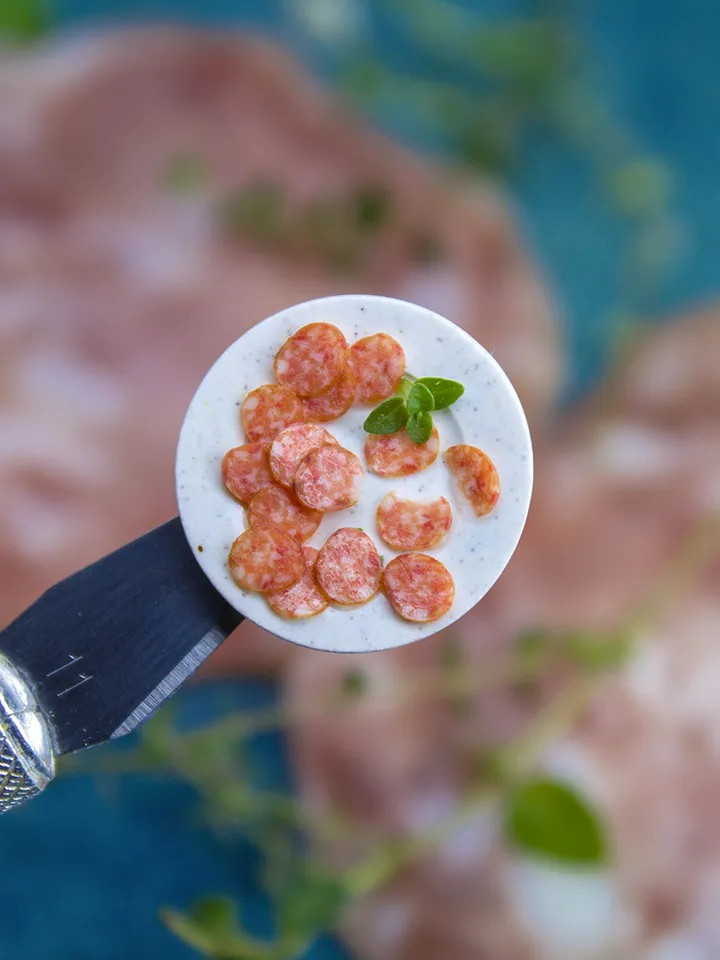 TUTORIAL Miniature salami cane with polymer clay