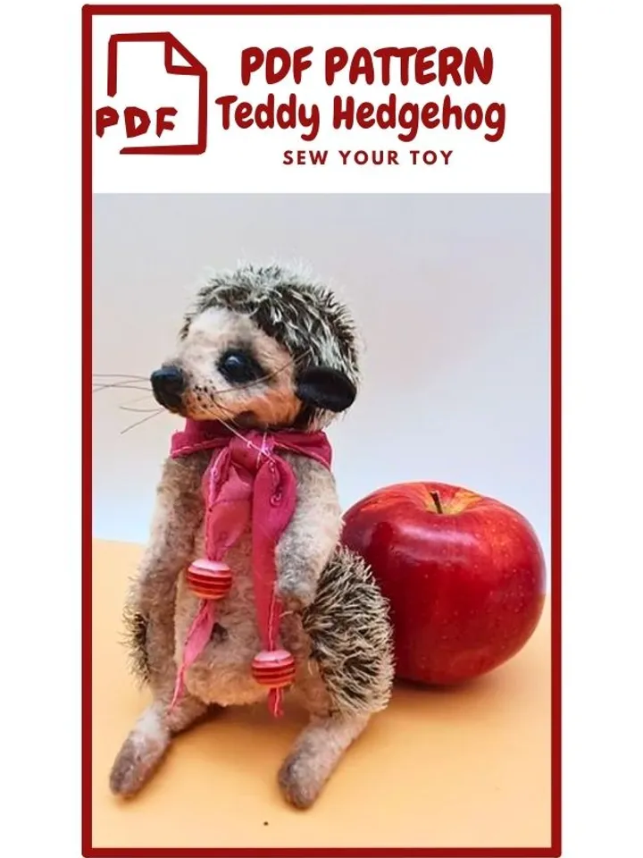 PDF PATTERN Hedgehog Teddy Toy