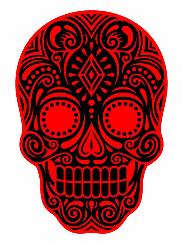 Sugar Skull Svg , Sugar Skull Silhouette, Skull Bundle Svg, Sugar Skull Cut Files, Day of the Dead Svg