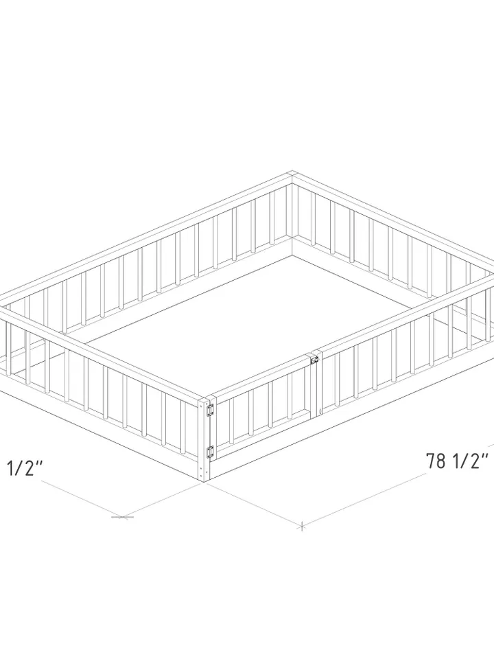 Montessori Floor Bed Plan, Full Size, PDF, DIY