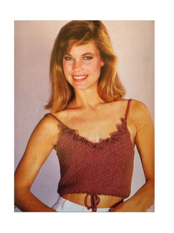 Crochet top , ruffle top crochet pattern, crochet pattern women top pdf
