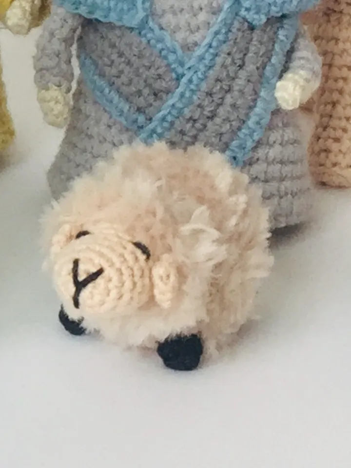 Crochet pattern Sheep 4cm/1.5inch