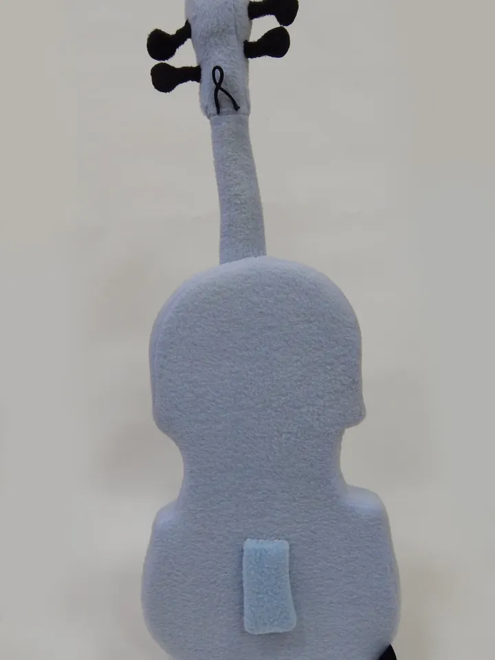 Violin plush toy with sound recorder