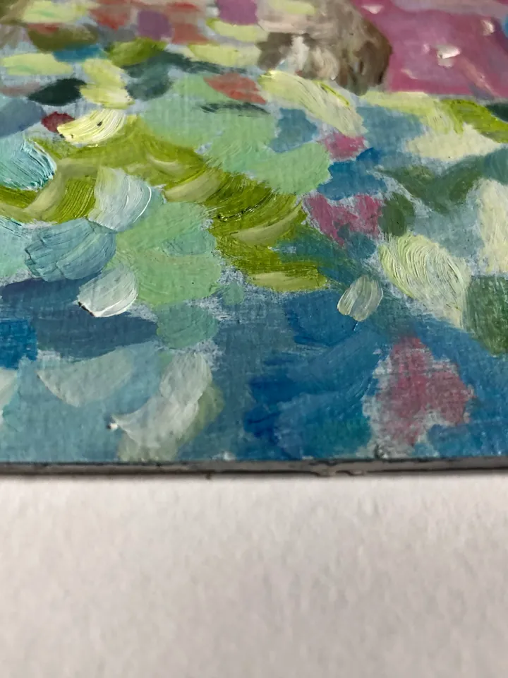 Summer day artwork original oil painting