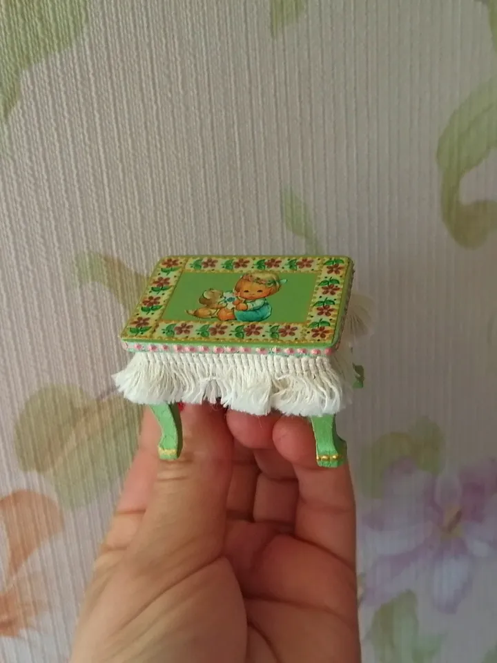 Dollhouse roombox furniture. Furniture for dolls. Furniture set.