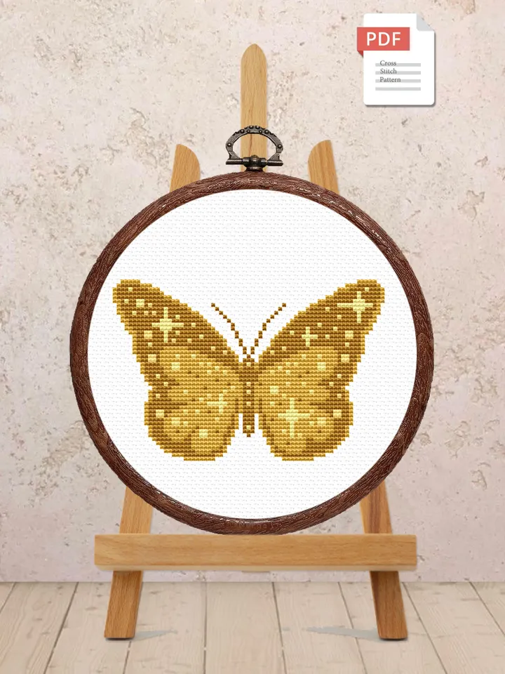 The Butterfly Cross Stitch Pattern, Summer Cross Stitch Pattern, Embroidery Butterfly, Home Decoration, Modern Cross Stitch Pattern #anm004