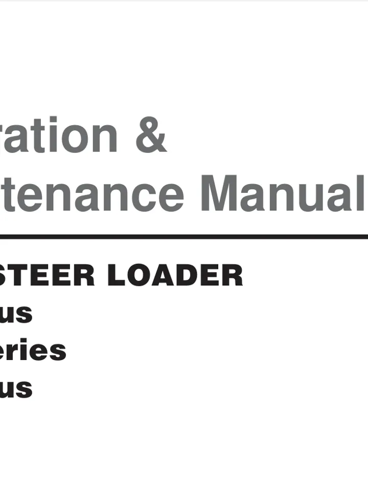 DOOSAN-DAEWOO 440 460 470 PLUS SKID STEER operator maintenance manual
