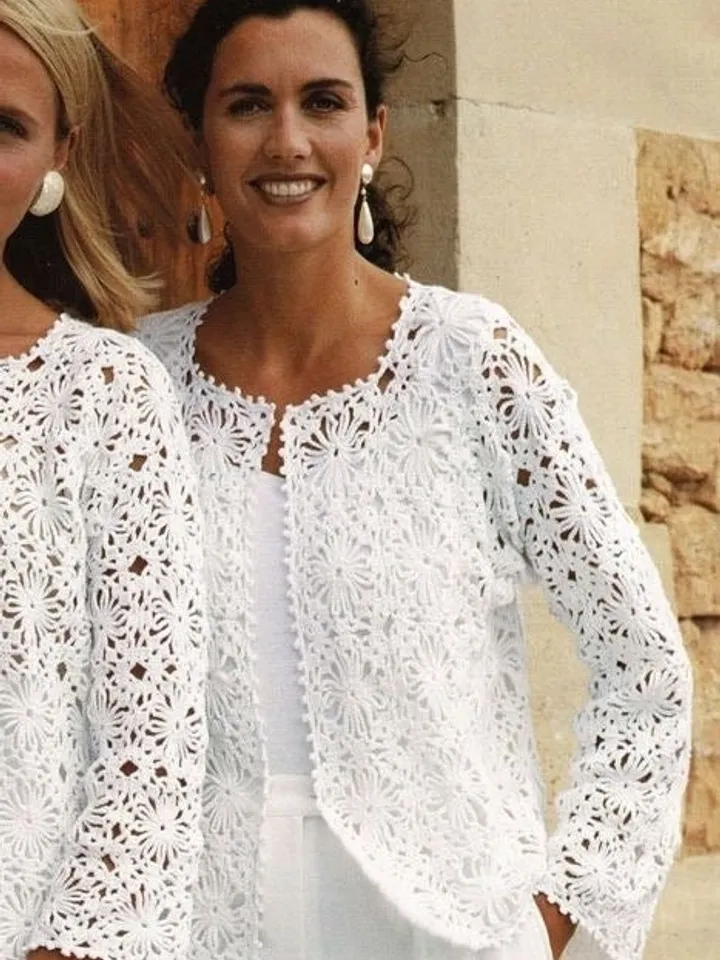 Top crochet pattern, waistcoat crochet pattern, summer top crochet, waistcoat woman PDF