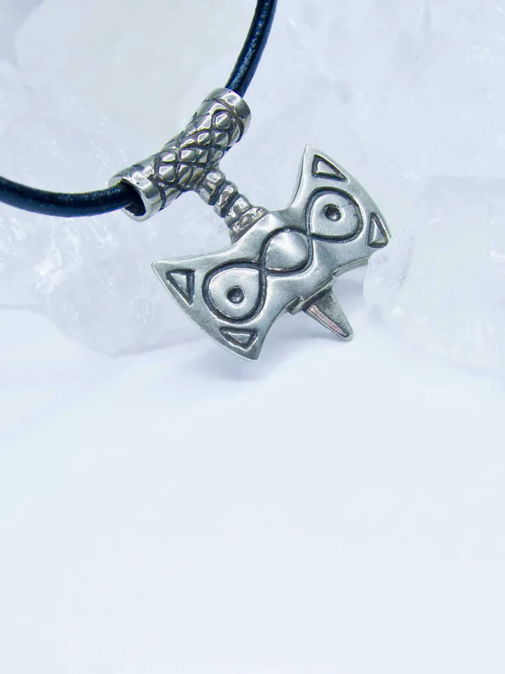 German Silver Handcrafted Amulet of Talos / Elder Scrolls Inspired Pendant / Skyrim pendant / TES Jewelry