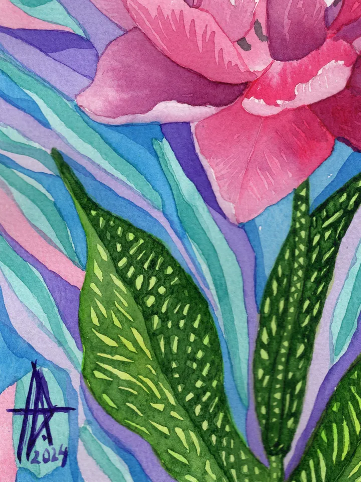 The tulip has bloomed