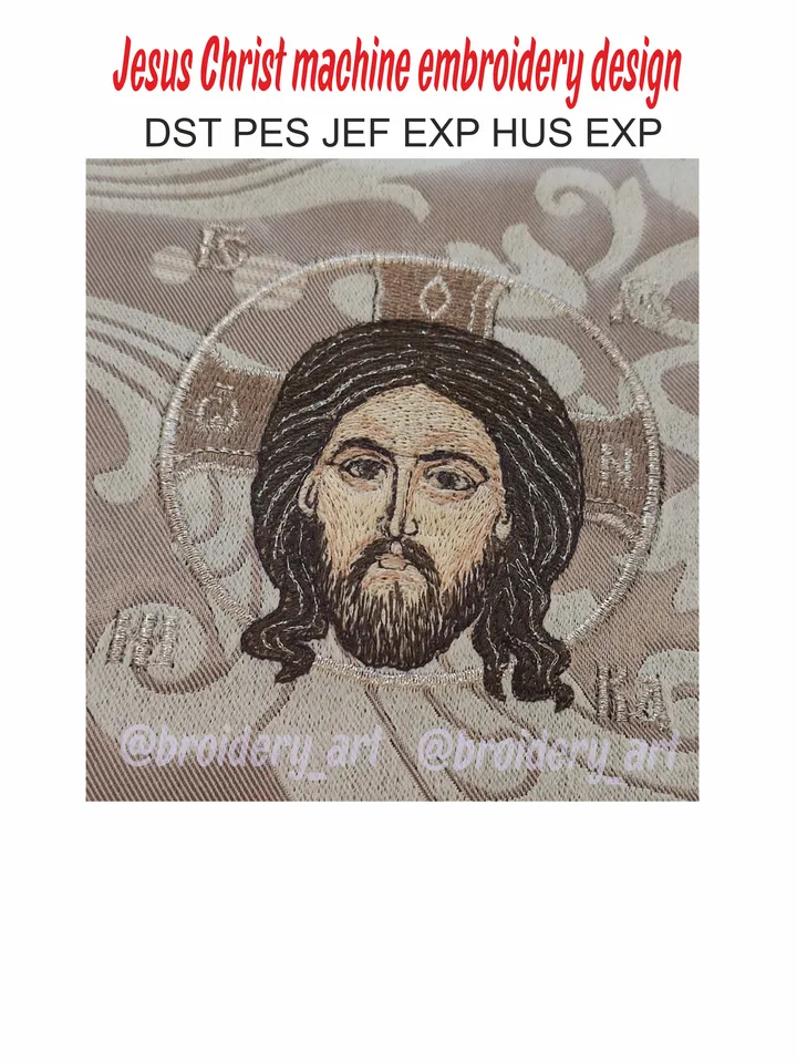 Jesus Christ embroidery design