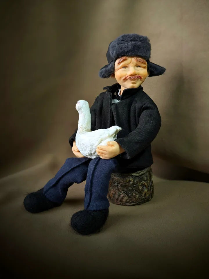 A handmade doll.