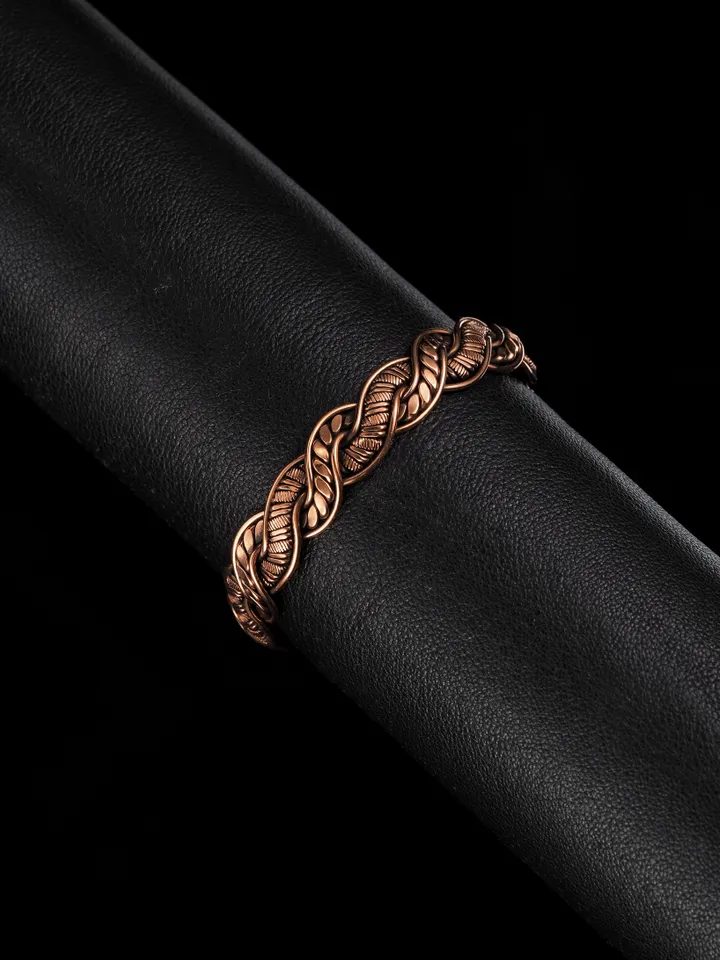 Wire wrapped copper bracelet for woman Antique style copper jewelry WireWrapArt