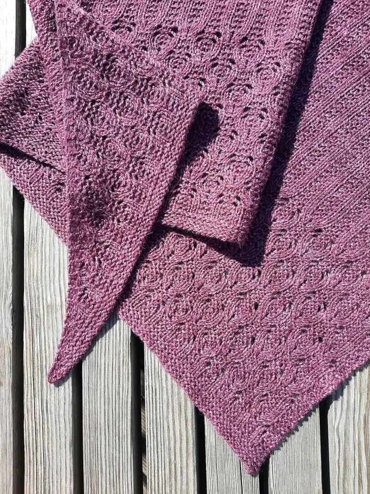 Caring Asymmetrical Shawl Knitting Pattern Easy Project for beginners Textured Scarf