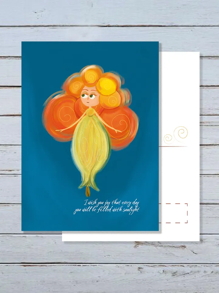Digital Greeting Cards, Best Wishes, Illustrated cards, Digital art,Cute Birthday Card, Sweet Birthday Card, Card For Her, Birthday Card For Him,Cloudberry