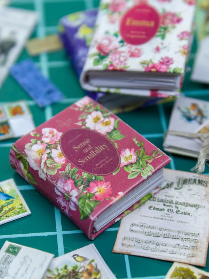 TEMPLATE 3 miniature books for dollhouse decoration part 2