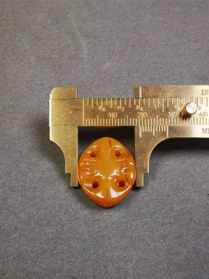 Gandhanra Handmade Tibetan Yak Bone Carved Vajra Bead Amulet for Mala,Prayer Beads,Jewelry Accessories