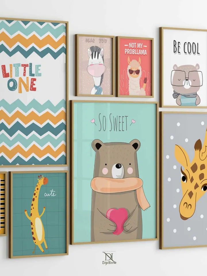 15000 Kids Room Print Bundle, eclectic nursery print, nursery decor, kids bedroom print, kids wall art, kids bedroom decor, childrens prints