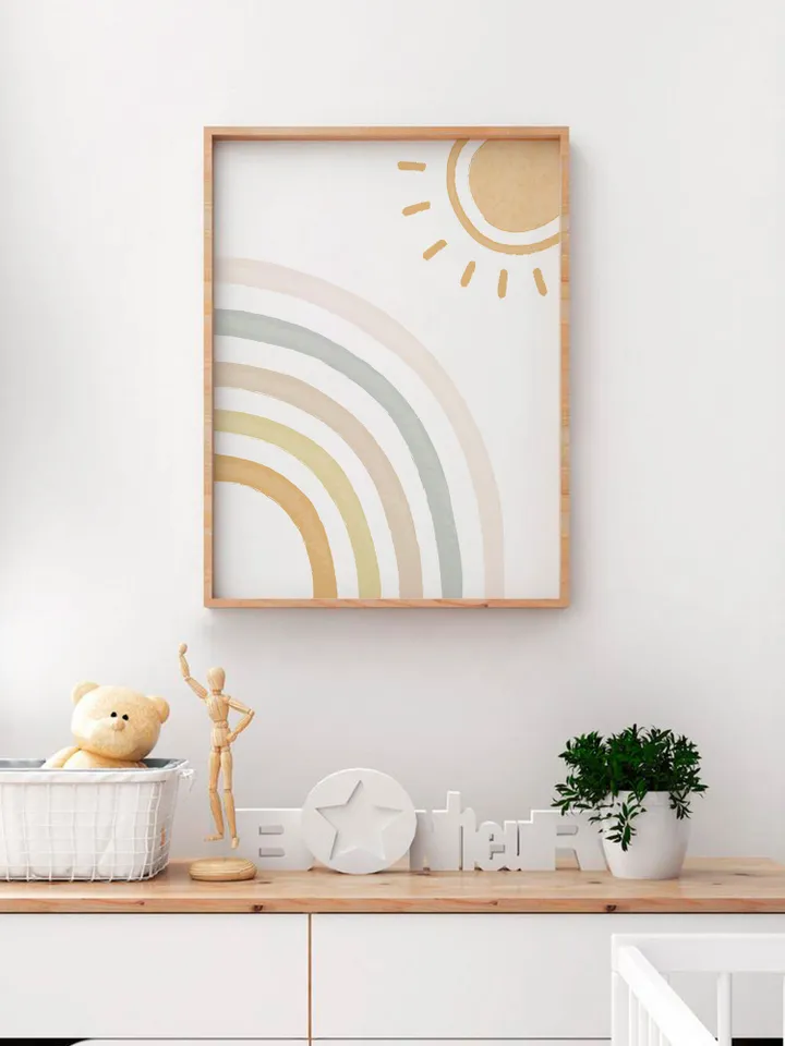 Sun Rainbow Prints For Nursery Wall Art Prints Prints Wall Art Prints Girls Nursery Prints Boy Boho Prints Download Prints Nursery