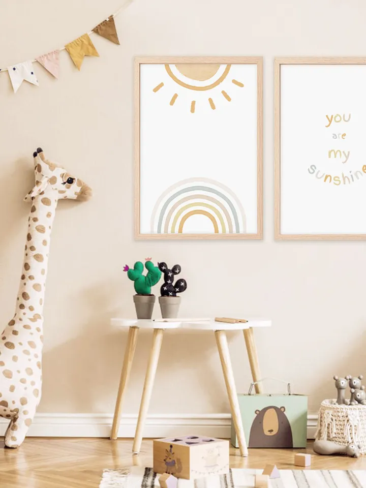 Printable Wall Art Nursery Decor Boho Art Prints You Are My Sunshine Wall Art Nursery Prints Set Of 2 Bedroom Digital Download