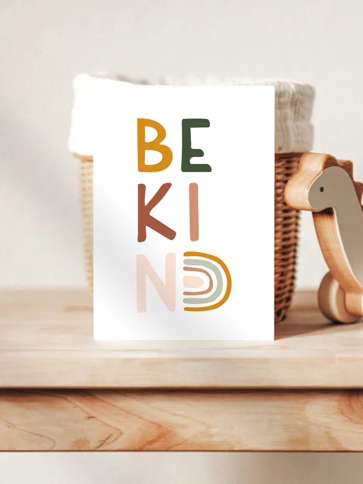 Be Kind Nursery Decor Baby Boy Room Sign Toddler Nursery Art Boy Printable Gift Boy Nursery Sage Toddler Baby Affirmation Digital Download