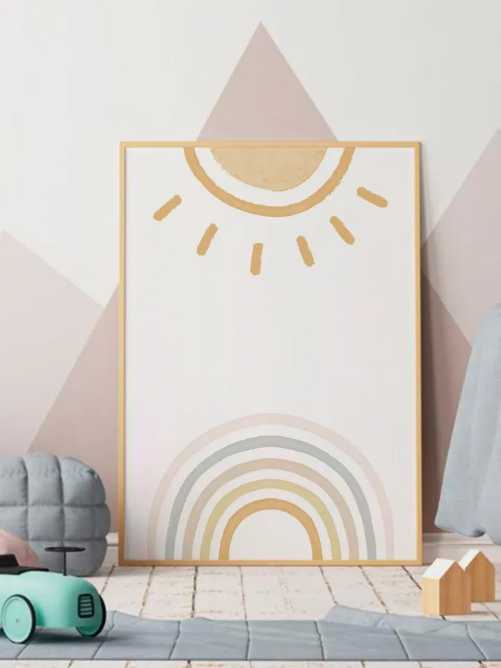 Sun Prints For Nursery Prints Wall Art Prints Rainbow Boho Prints Pastel Nursery Prints Boho Nursery Girls Nursery Prints Boy