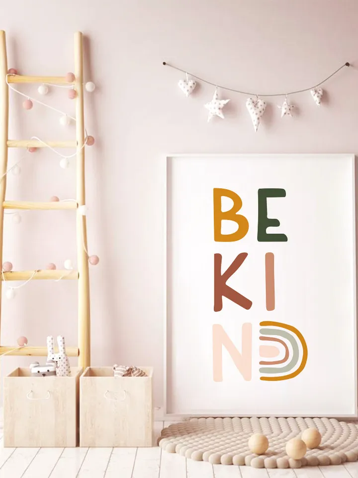 Be Kind Nursery Decor Baby Boy Room Sign Toddler Nursery Art Boy Printable Gift Boy Nursery Sage Toddler Baby Affirmation Digital Download