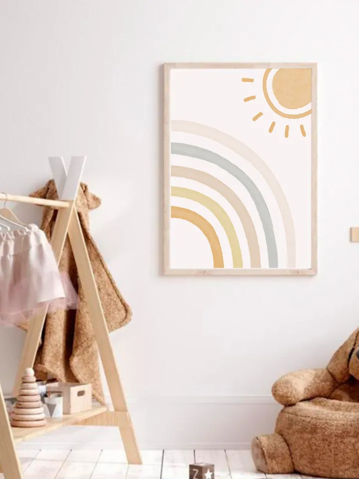 Sun Rainbow Prints For Nursery Wall Art Prints Prints Wall Art Prints Girls Nursery Prints Boy Boho Prints Download Prints Nursery