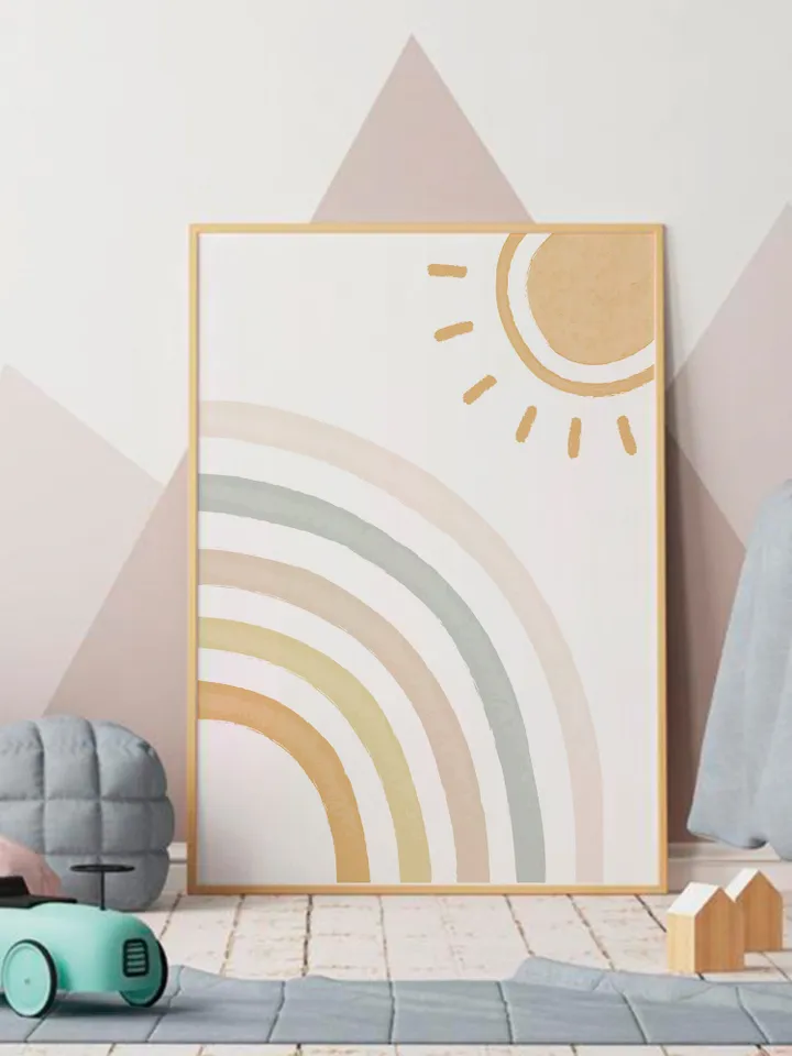 Sun Rainbow Prints For Nursery Wall Art Prints Prints Wall Art Prints Girls Nursery Prints Boy Boho Prints Download Prints Nursery