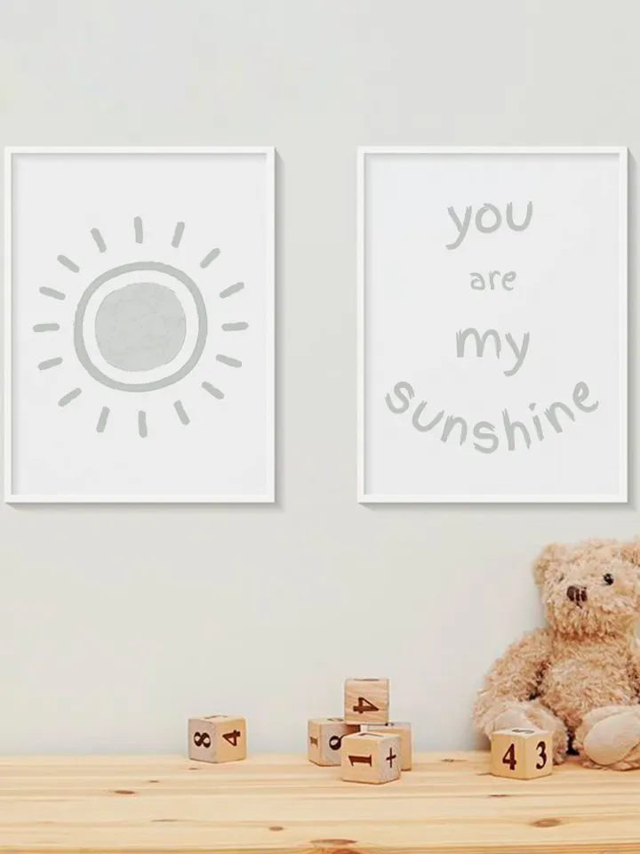 You Are My Sunshine Wall Art Baby Wall Art You Are My Sunshine Baby Nursery Wall Art You Are My Sunshine Wall Art Set Of 2 Digital Download
