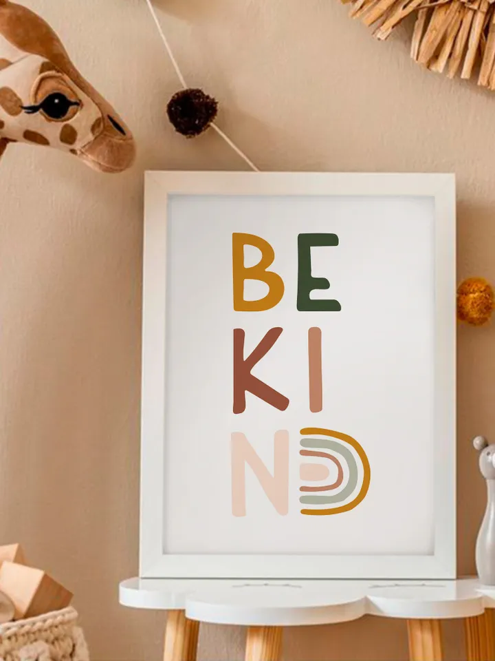 Be Kind Nursery Decor Baby Boy Room Sign Toddler Nursery Art Boy Printable Gift Boy Nursery Sage Toddler Baby Affirmation Digital Download