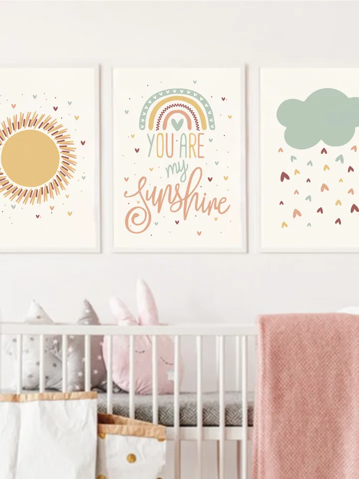 You Are My Sunshine Wall Art Song Lyrics Wall Art You Are My Sunshine Print You Are My Sunshine Gift Wall Art Set Of 3 Digital Download