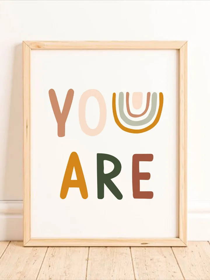Printable Wall Art Kids Room Affirmation Motivational Poster Baby Nursery Playroom Wall Decor Gallery Wall Set Of 6 Digital Download Prints