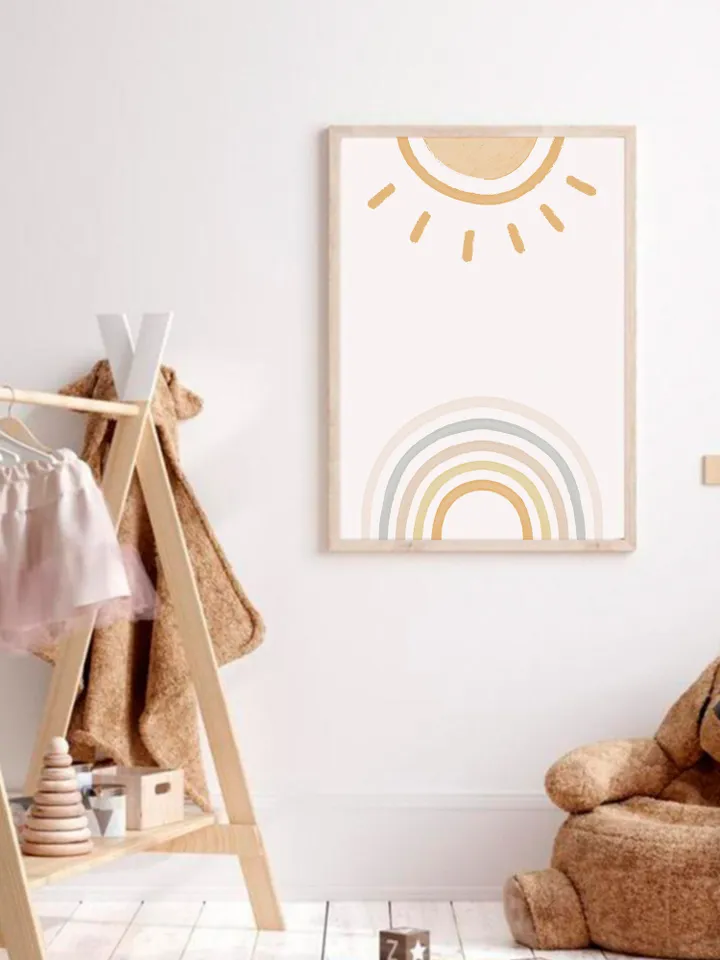 Sun Prints For Nursery Prints Wall Art Prints Rainbow Boho Prints Pastel Nursery Prints Boho Nursery Girls Nursery Prints Boy
