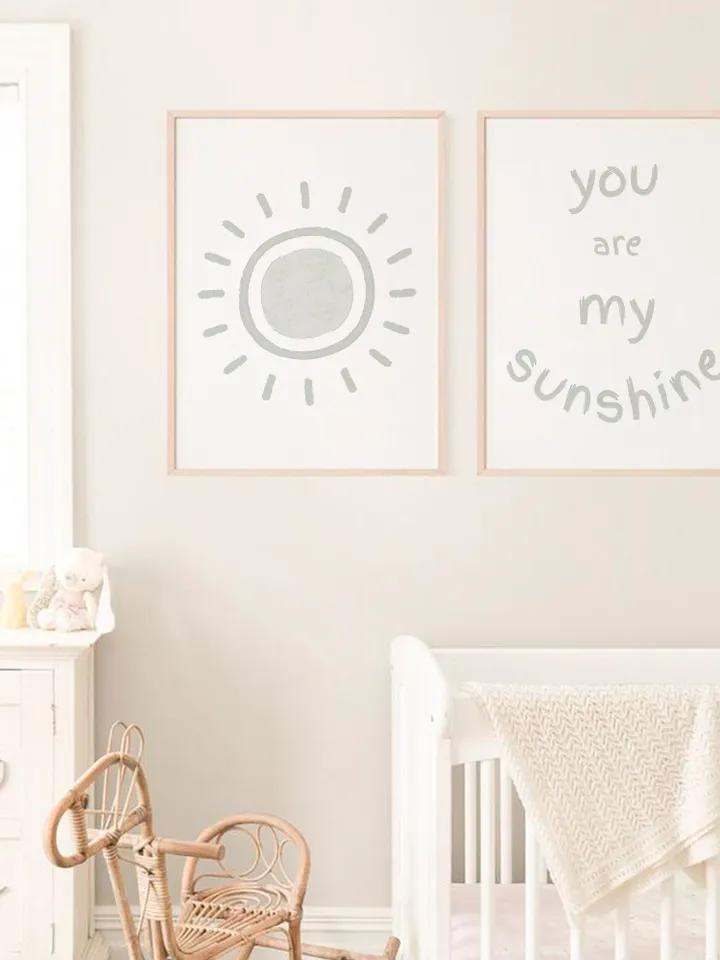 You Are My Sunshine Wall Art Baby Wall Art You Are My Sunshine Baby Nursery Wall Art You Are My Sunshine Wall Art Set Of 2 Digital Download