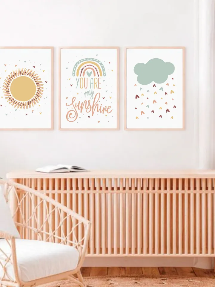 You Are My Sunshine Wall Art Song Lyrics Wall Art You Are My Sunshine Print You Are My Sunshine Gift Wall Art Set Of 3 Digital Download