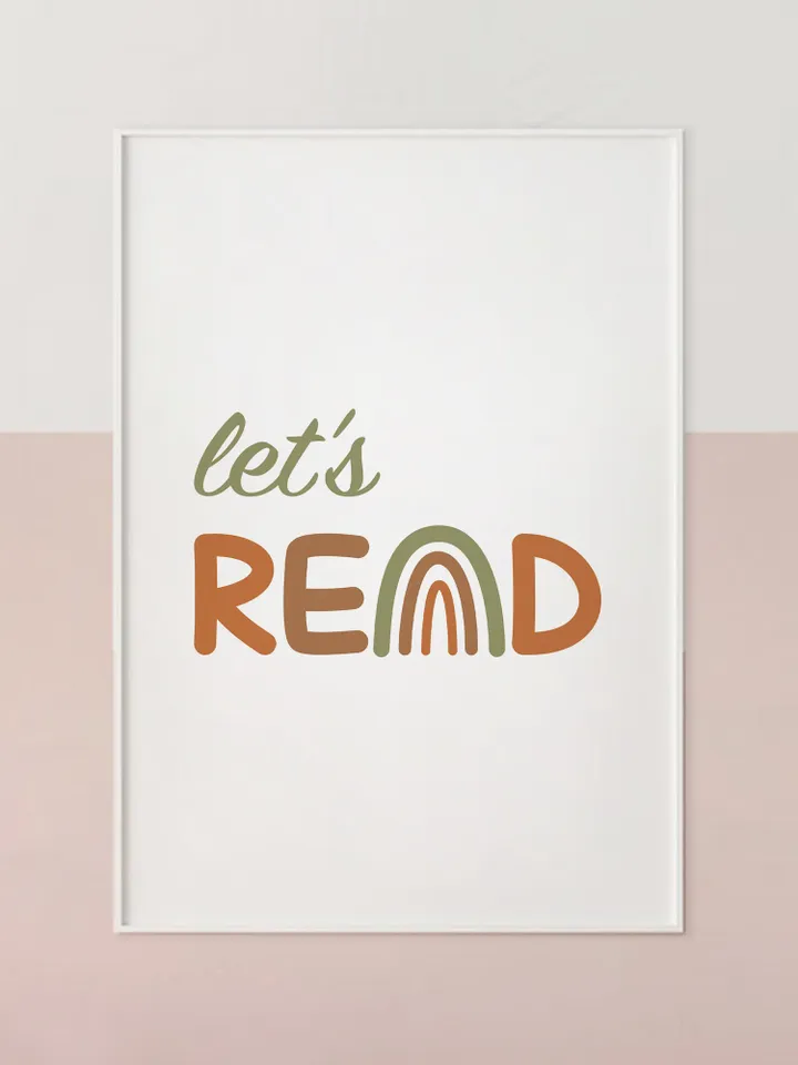 Abc 123 Boho Teacher Decor Boho Rainbow Classroom Decor Let's Play Let's Read Poster Classroom Sign Alphabet Poster Boho Prints Set Of 6