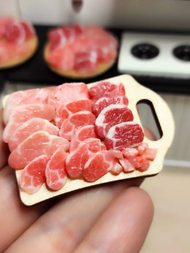 Raw Meat, Farm Food, Mini Food, Dollhouse, Realistic Miniature, Dollhouse miniature, Food for dolls, Miniature meat