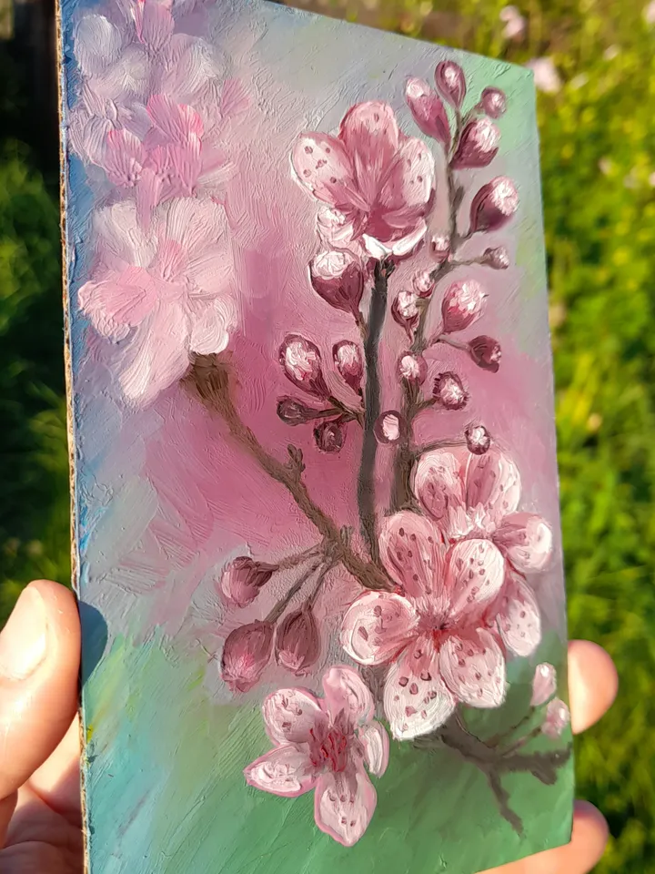 Sakura Oil Painting