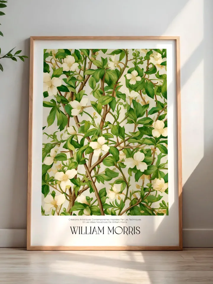 William Morris Wall Art, Vintage Botanical Print, Floral Poster Arts Decor, Digital Download, William Morris Print Digital Download AA14