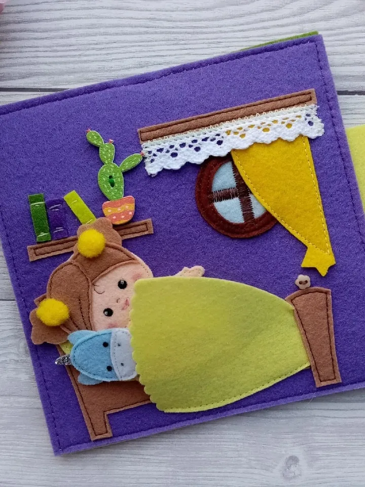 Dollhouse Quiet book pattern PDF, Felt book pattern, Felt doll Pattern, Dress up Doll , diy quiet book sewing ideas girls