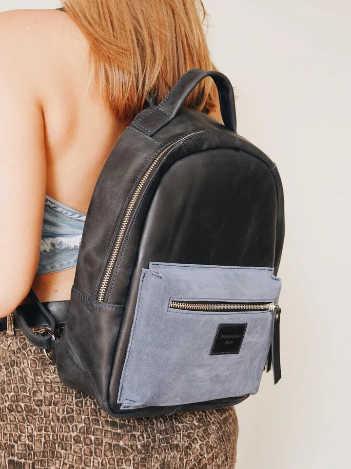 Leather mini backpack for women, Rucksack damen, Gift for her