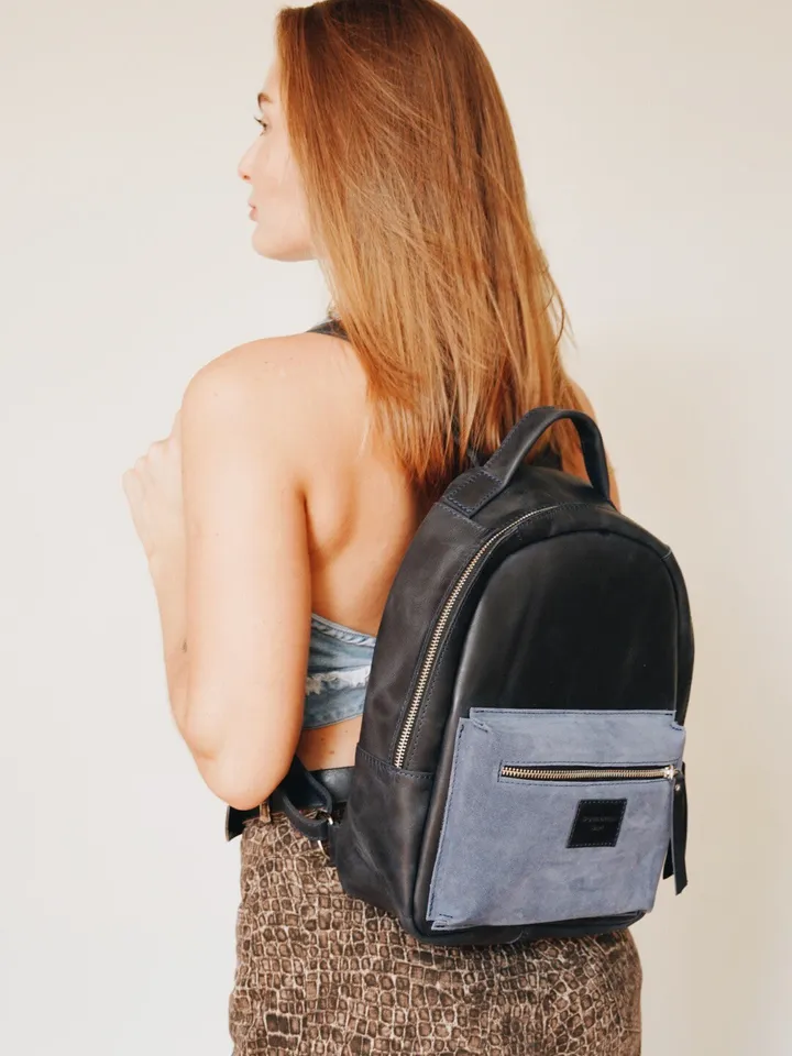 Leather mini backpack for women, Rucksack damen, Gift for her