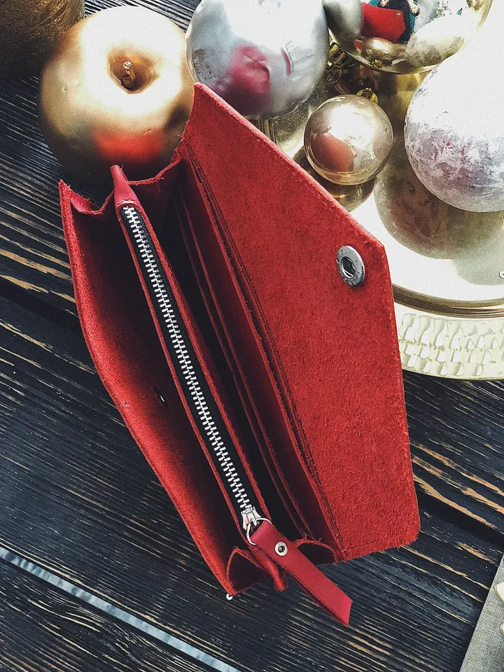 Green leather wallet_handmade leather pocketbook_green leather purse_womens emerald green wallet, credit card purse Button Wallet