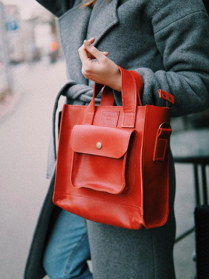 Leather bag Tote bag personnalisable Shoulder bag Leather satchel Mini satchel Small crossbody bag Messenger bag Tote bag vierge