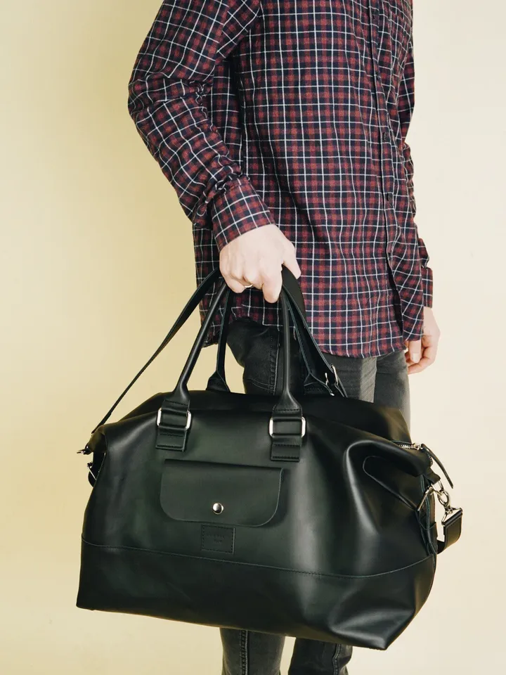 Duffle bag for men,Genuine leather bag, Weekender bag, gifts for men, Groomsmen gift