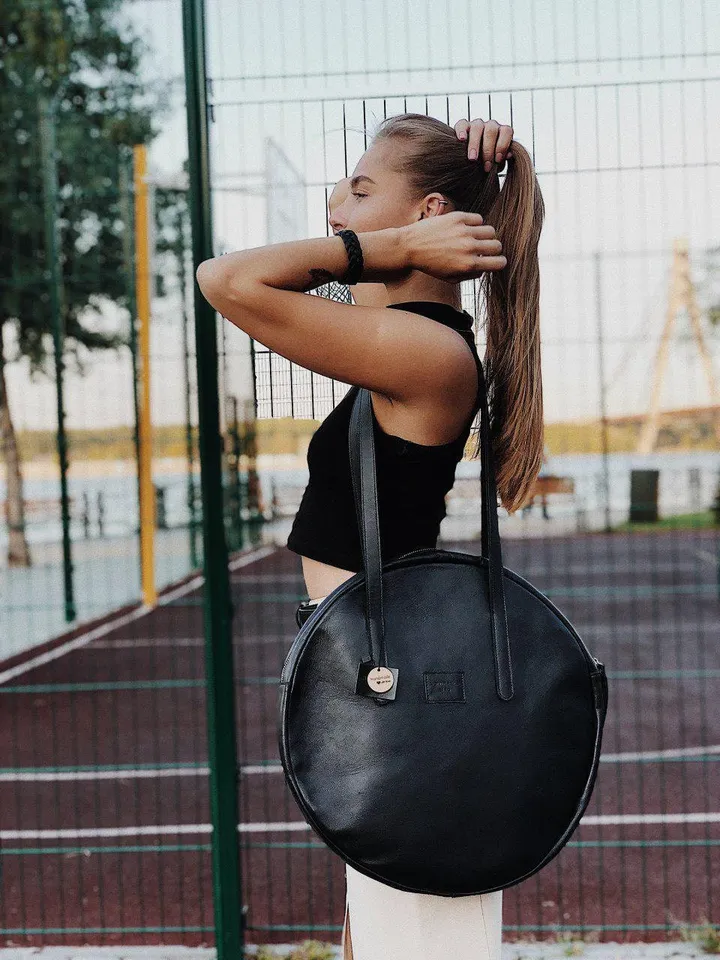 Black leather bag, Shoulder bag, Tote bag, Laptop bag, Leather purse, messenger bag, gift for her, Christmas gifts for Her, Computer bag