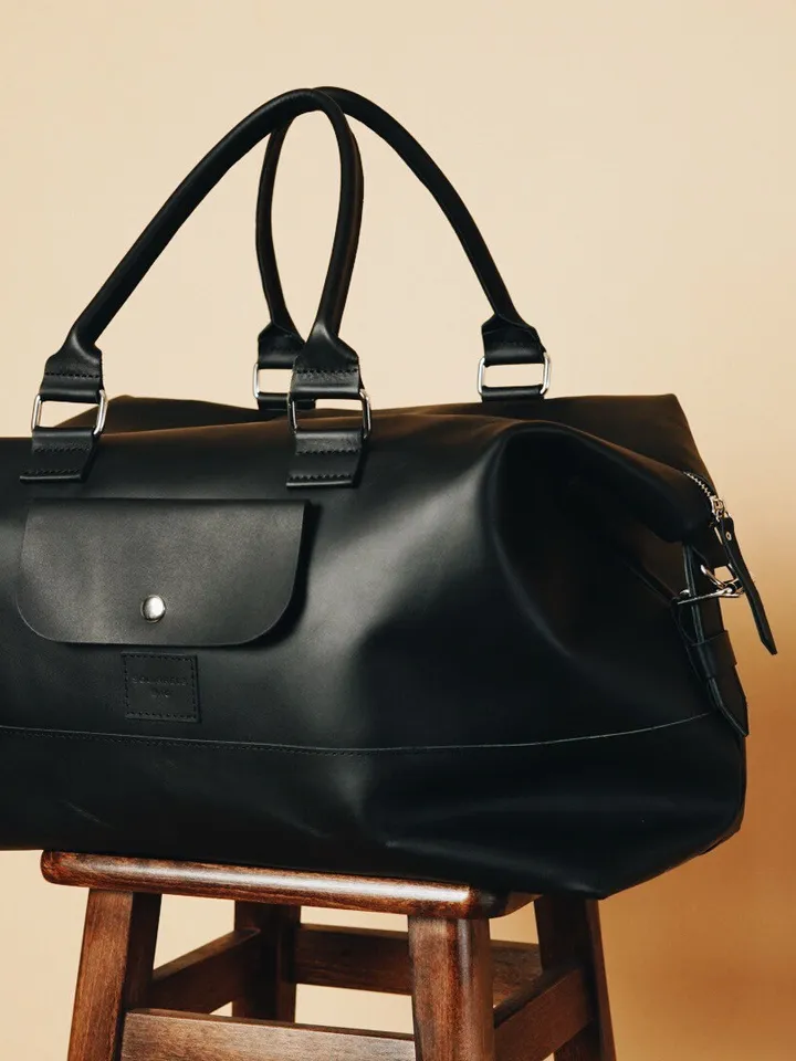 Duffle bag for men,Genuine leather bag, Weekender bag, gifts for men, Groomsmen gift