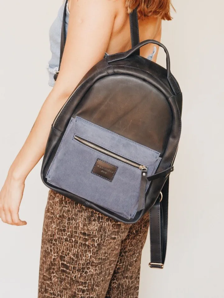 Leather mini backpack for women, Rucksack damen, Gift for her