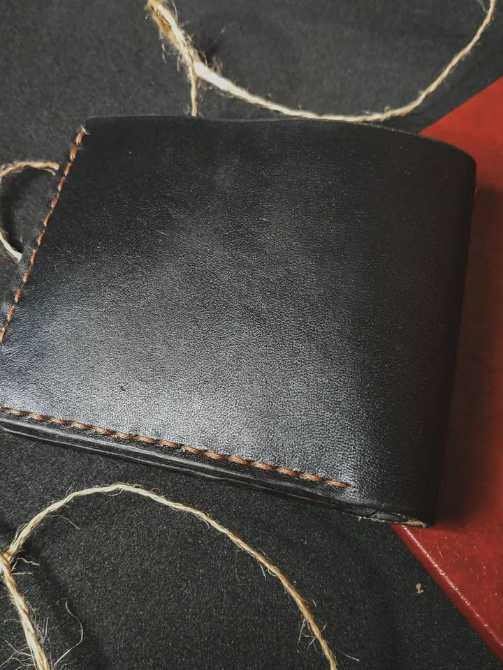 Real leather wallet, Men slim wallet, Small clasp wallet, Hand painted wallet, Wallet for husband, Custom biker wallet, Skull wallet, Gift